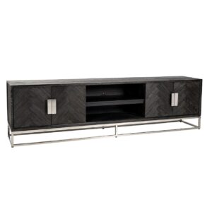 Mueble de TV Blackbone Silver negro rústico 220