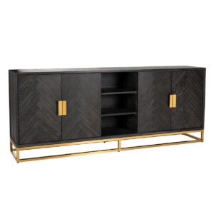 Sideboard Blackbone Gold negro rústico