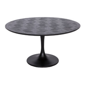 Mesa de comedor Blax negra 140Ø