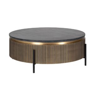 Mesa de café Ironville dorada 90Ø