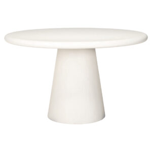 Mesa de comedor Bloomstone blanca 130Ø