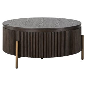 Mesa de café Luxor marrón 95Ø