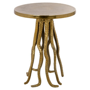 Mesa auxiliar Macey dorada