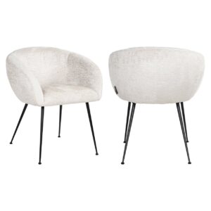 Silla de comedor Ruby crema fusion