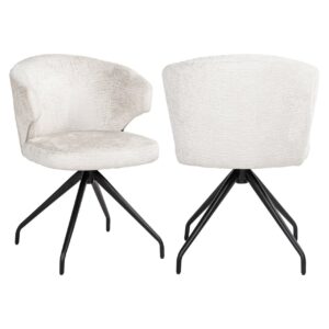 Dining chair Milly cream fusion swivel Eetkamerstoel
