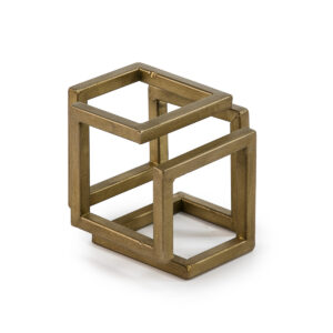 Figura 12x13x12 Metal Dorado