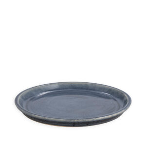 Plato 45x45x5 Gres -- Azul Envejecido