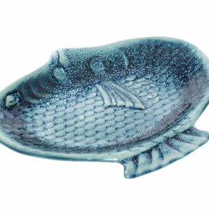 Centro Pez Porcelana 24x21x3 Cm