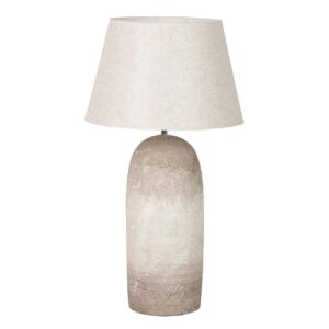 Lámpara Sobremesa Cerámica Gris 40x40x75 Cm