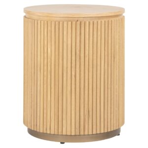 End table Belfort natural oak 50Ø Bijzettafel