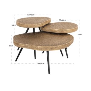 Mesa de centro Symba bronze