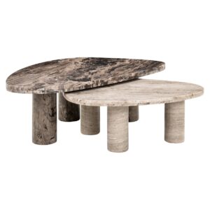Coffee table Nazario brown (Set of 2) Salontafel