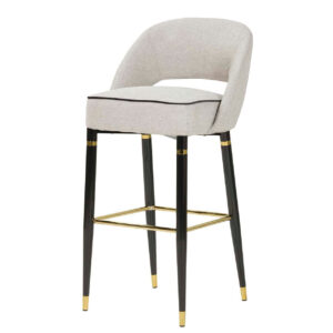 Taburete Textil Gris Houston 51x53x102 Cm