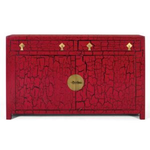 Aparador Oriental rojo