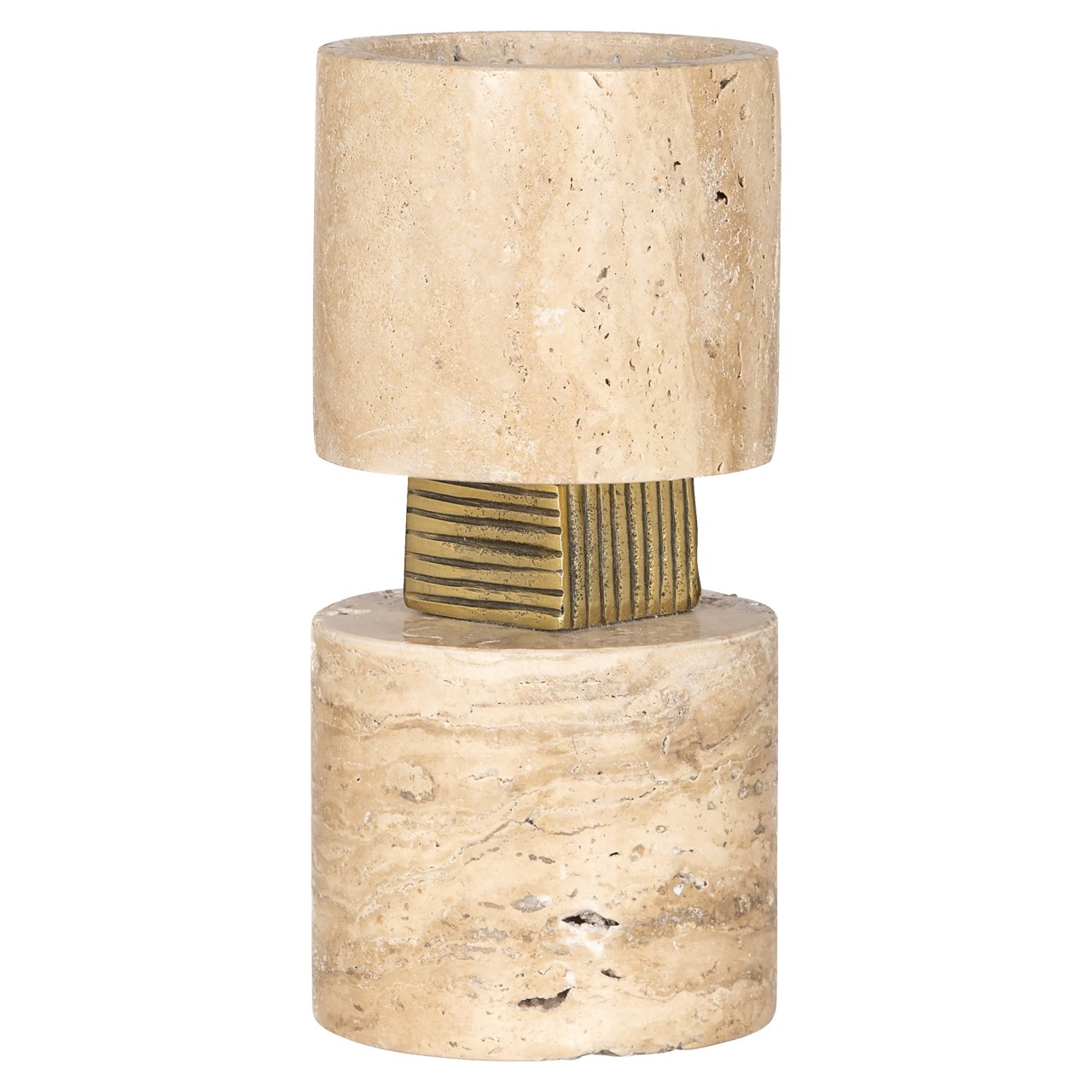 Candle holder Boaz beige small Kandelaar