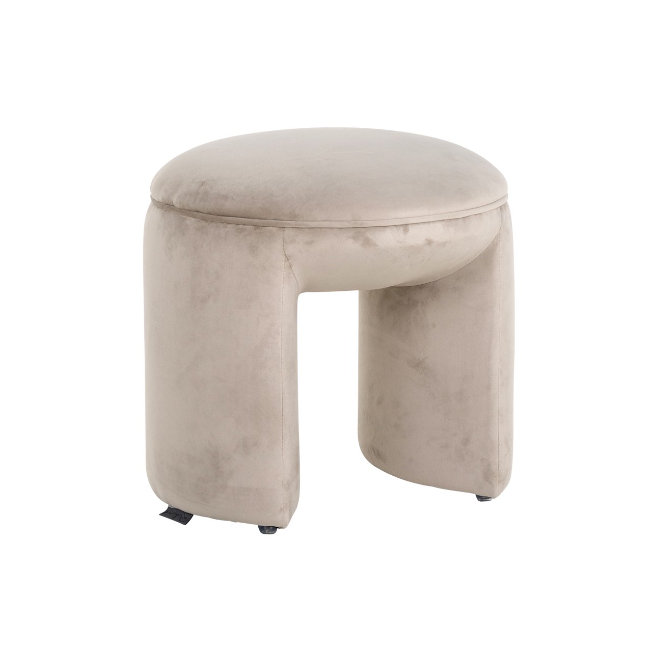 Pouffe & Footstool Fargo khaki velvet Poef & Voetenbank