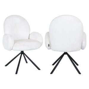 Dining chair Jolie sheep white swivel Eetkamerstoel