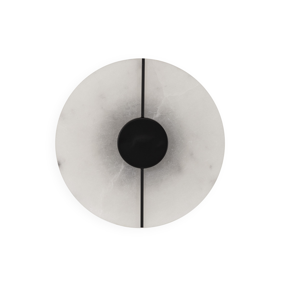 Aplique 20 Alabastro/Metal -- Natural/Negro Mate