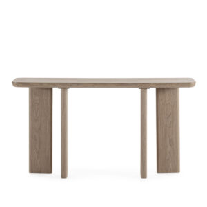 Consola 150x40x81 DM/Chapa de Álamo -- Marrón