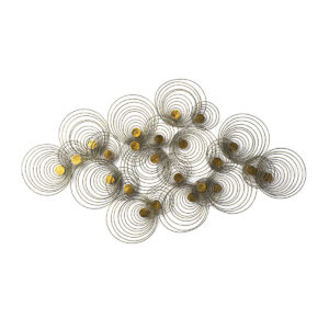 Escultura 96x3x152 Metal Dorado/Dorado Antique