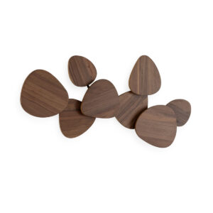 5x46 Madera Mdf/Metal -- Marrón/Negro