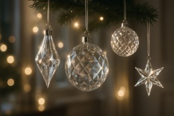 La Magia del Cristal: Adornos Navideños Transparentes que Iluminan tu Hogar en Gijón - adornos cristal navidad, decoración cristal