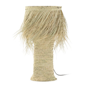 Lámpara de Sobremesa con pantalla 35x35x72 Esparto -- Natural
