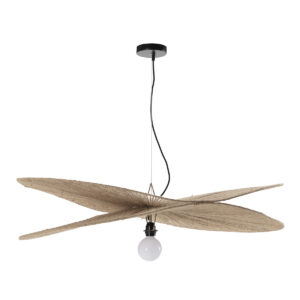 Lámpara de Techo 100x100x26/200 Yute -- Natural