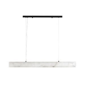 Lámpara de Techo 100x8x8 Alabastro/Metal -- Natural/Negro