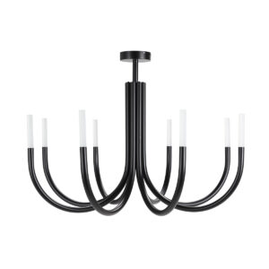 Lámpara de Techo 80x80x60 Metal/Acrilico -- Negro/Translúcido