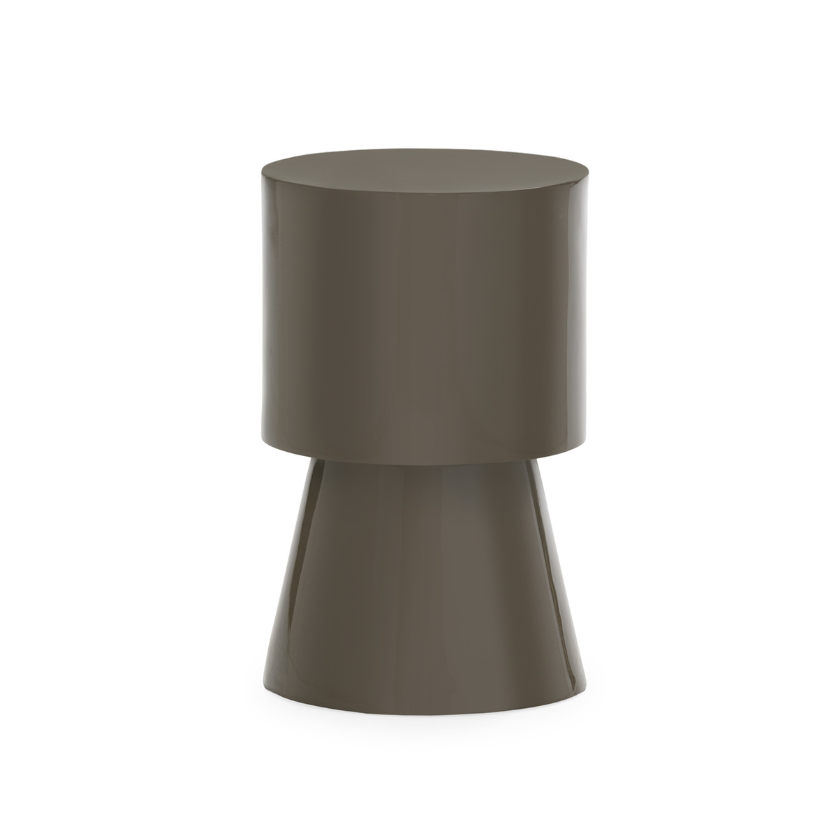 Mesa Auxiliar 30x30x49 Madera -- Verde Arcilla Brillo