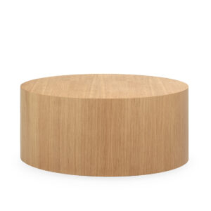 Mesa de Centro 90x90x40 Contrachapado de Roble -- Natural