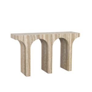 Consola Dulce gris faux travertino