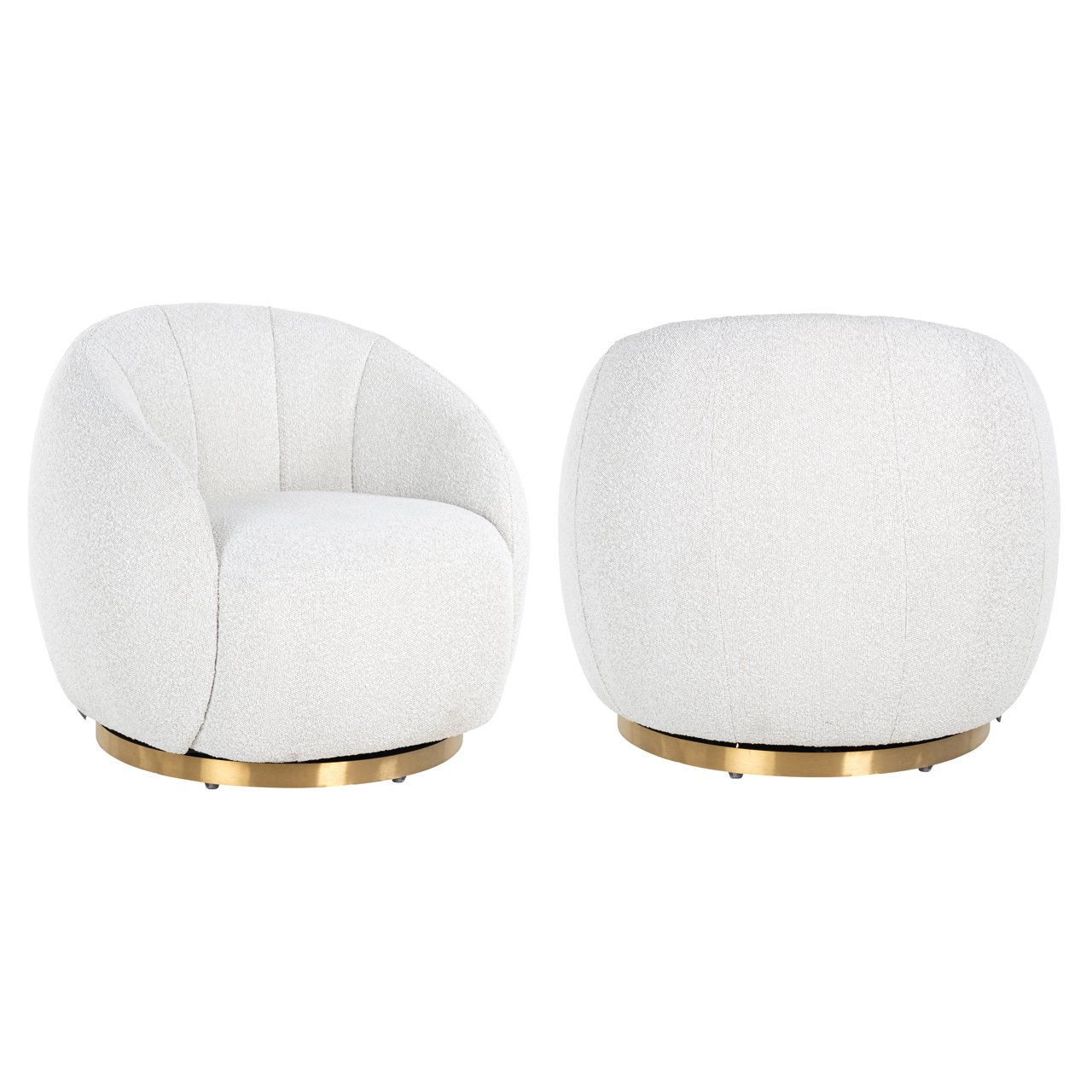Sillón Jago blanco bouclé