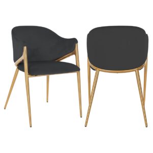 Silla de comedor Gwen antracita ignífuga