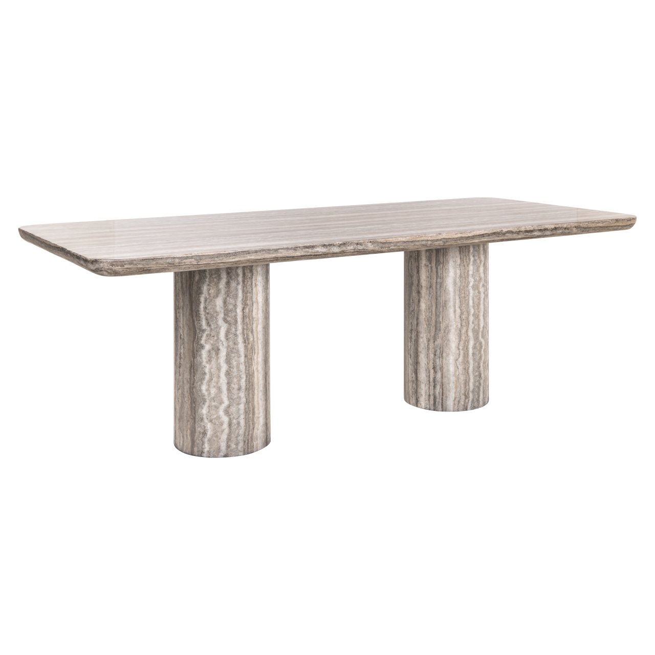Mesa de comedor Nebula gris 225 faux travertino
