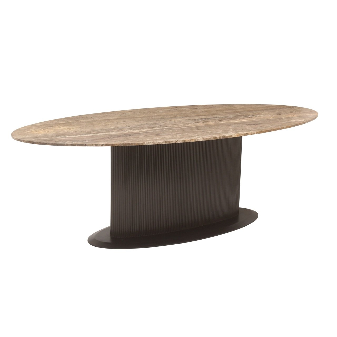 Mesa de comedor Russo ovalada 235 marrón