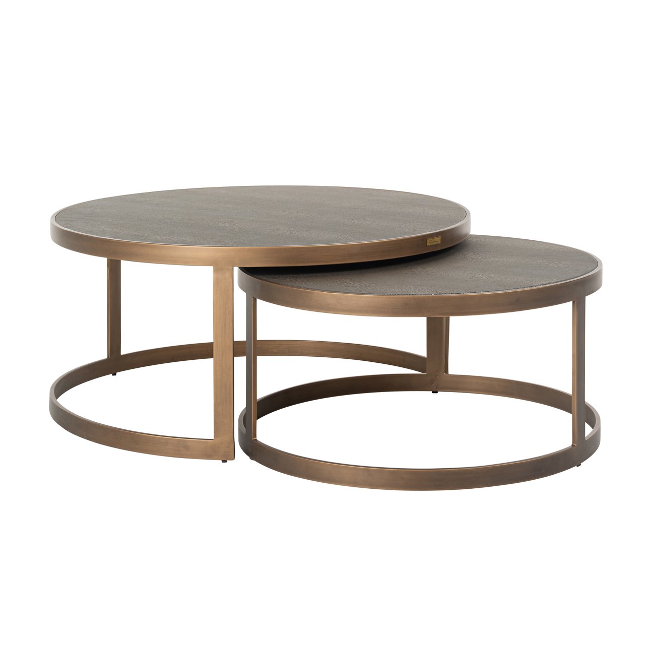 Mesa de café Bloomville bronce shagreen