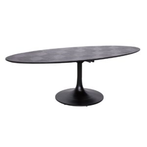 Mesa de comedor Blax ovalada negra 250