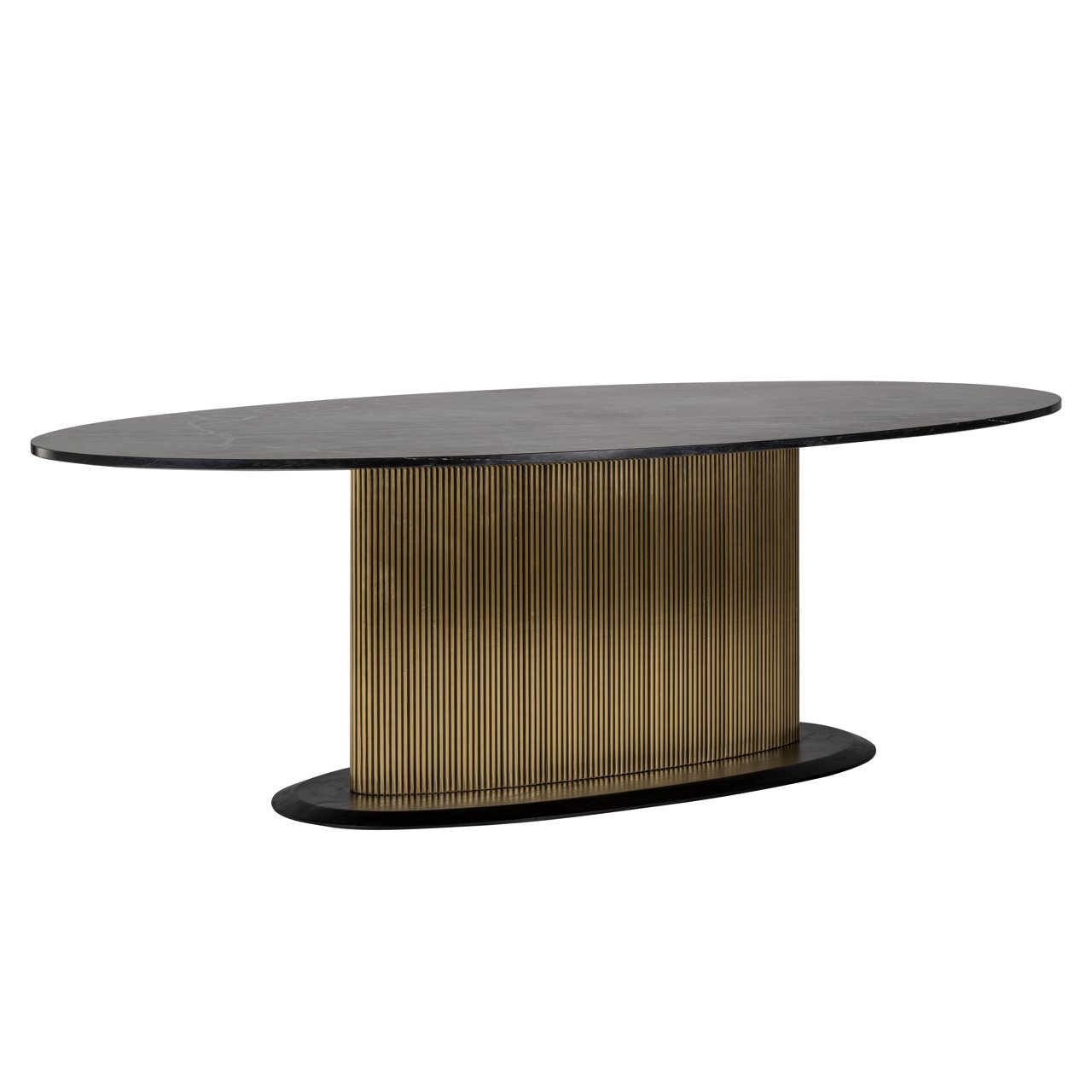 Mesa de comedor Ironville ovalada 235 oro