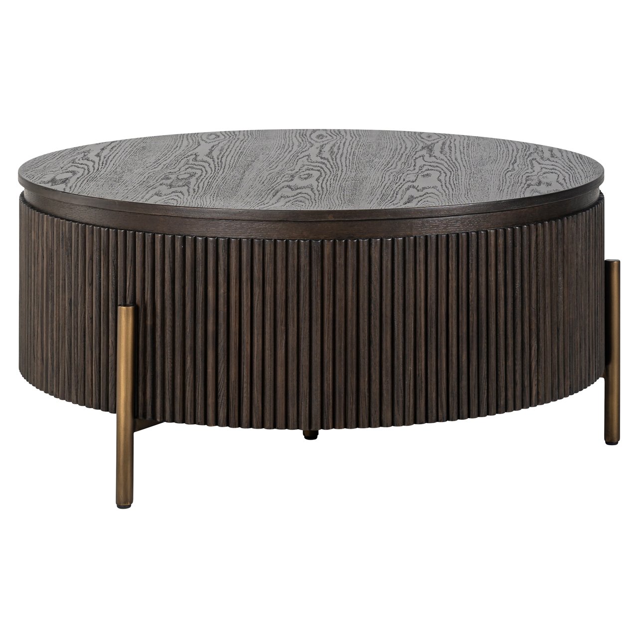 Mesa de café Luxor marrón 95Ø