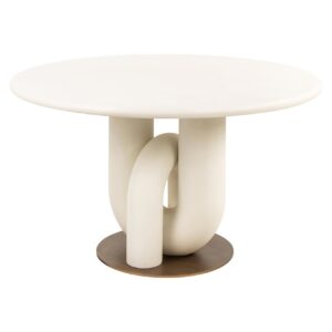 Mesa de comedor Winslow blanca 135Ø