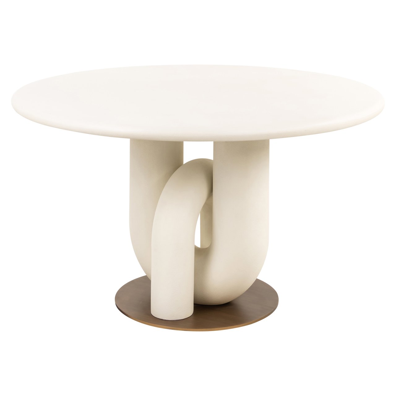 Mesa de comedor Winslow blanca 135Ø