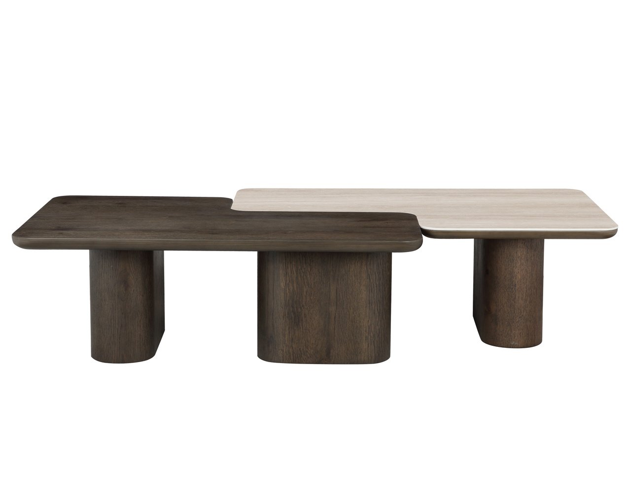 Mesa de café Nando set de 2 (Madera)