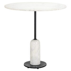 Mesa de comedor Jagger negra/blanca 76,5Ø