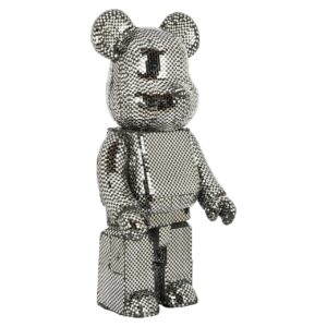 Objeto decorativo oso pequeño plata