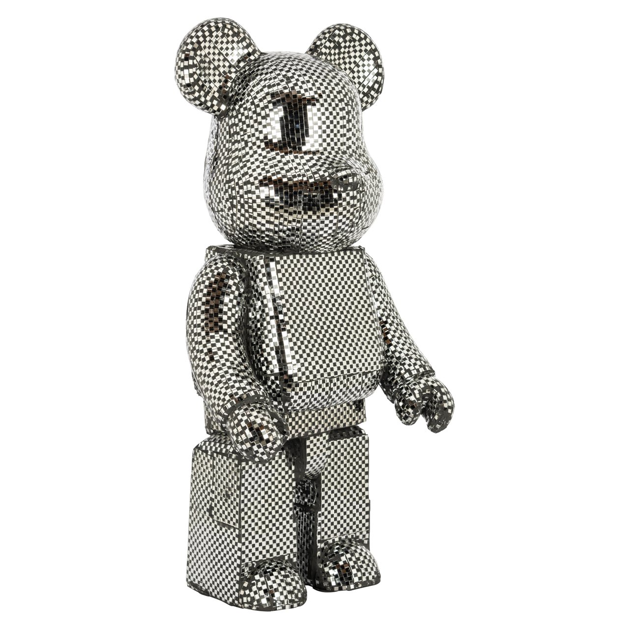 Objeto decorativo oso pequeño plata