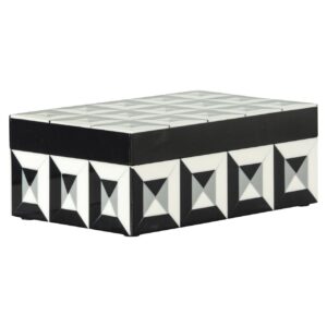 Caja de joyas Licia (Negro/blanco)