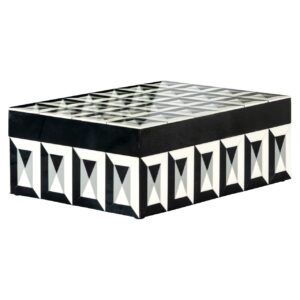 Caja de joyería Licia Big (Negro/blanco)