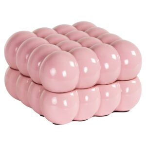 Caja de almacenamiento Cece pequeña rosa